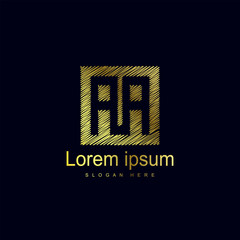 Initial Letter AA Logo Template Vector Design