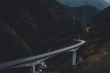 Beautiful scenery in Arthur Pass National park, New Zealand.