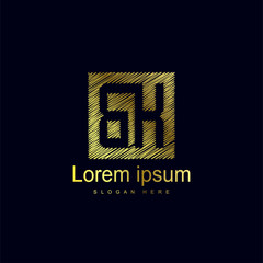 Initial Letter BK Logo Template Vector Design