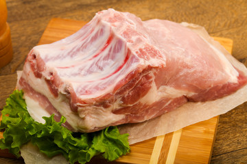 Raw pork meat