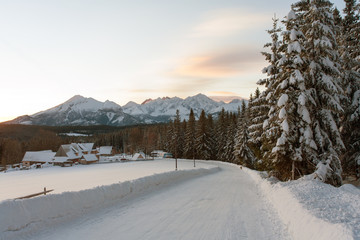 view from Polana Zgorzelisko to the Tatra Mountains, Poland © Maciej