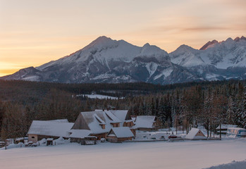 view from Polana Zgorzelisko to the Tatra Mountains, Poland © Maciej