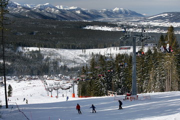 Male Ciche, Tatra Mountains, Poland: February, 2007 - ski lift in Male Ciche