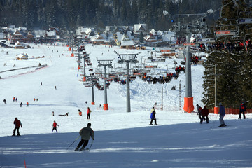Male Ciche, Tatra Mountains, Poland: February, 2007 - ski lift in Male Ciche