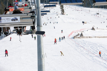 Male Ciche, Tatra Mountains, Poland: February, 2007 - ski lift in Male Ciche