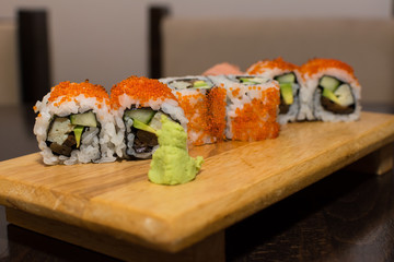 sushi on a plate