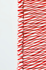 Red and White Striped Peppermint Candies