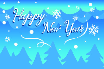 Happy new year text for invitation, greeting card