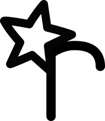 Alphabet Letters Doodle Drawing Vector Hand drawn Sketch Illustration with Star