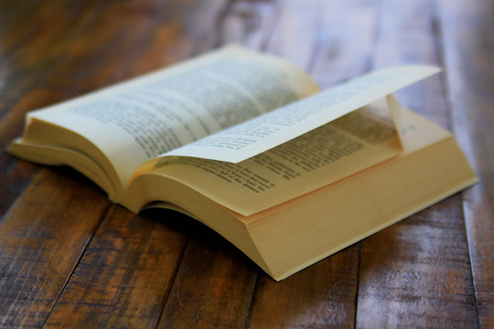 Dog eared paperback book