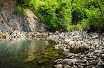River with rocky banks