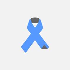 Aids flat icon vector isolated on white background