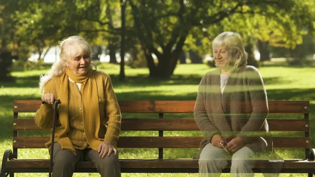 Elderly woman missing deceased friend, female vanishing, life expectancy