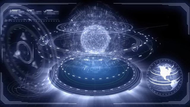 Earth Scan Monitor 4K Loop