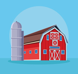 Farm barn cartoon