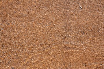 Sand texture and water