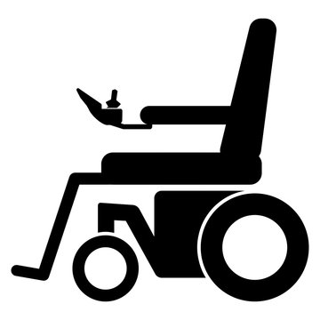 gz234 GrafikZeichnung - german - Elektrorollstuhl / elektrischer Rollstuhl - english - electric wheelchair - simple template - square - xxl g6911
