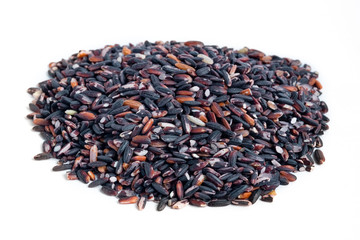Black glutinous rice, also known as black sticky rice