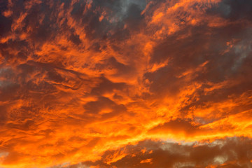 view of sky and cloud in the time  sunset