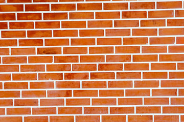 image of Brick wall  with white line