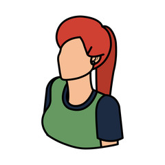 Obraz premium beautiful and young woman character