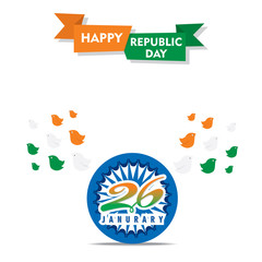 Fototapeta na wymiar happy independence day india poster design