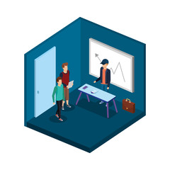 group of men in the office avatars