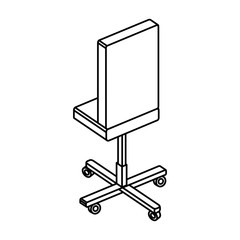 office chair isolated icon