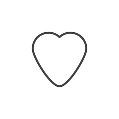 Heart outline icon. linear style sign for mobile concept and web design. Love heart simple line vector icon. Favorite symbol, logo illustration. Pixel perfect vector graphics