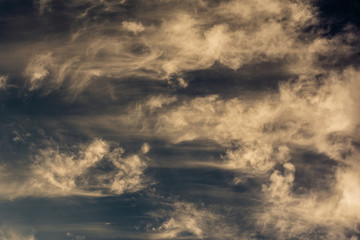 dramatic sky with clouds