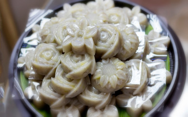 Khanom Chan or Thai sweetmeat is a kind of sweet traditional Thai dessert