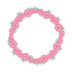 circular floral decoration icon