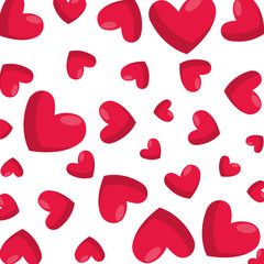 hearts love pattern background
