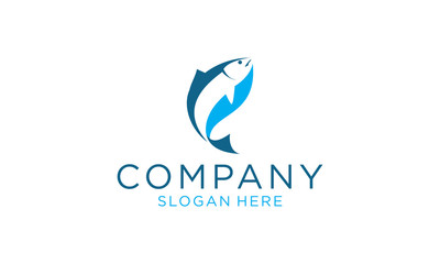 fish logo design concept vectors