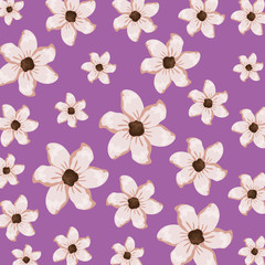 beautiful flowers pattern background