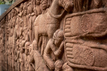 stone carving close up 