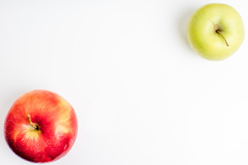 Creative layout made of fruits on a white background