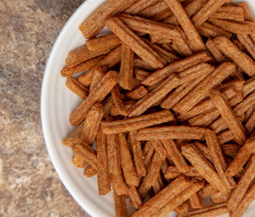 Rusks in a plate on the table