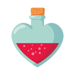 bottle with heart shape