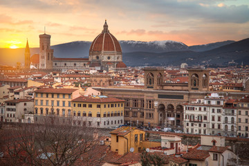 Obraz premium Florence city view from above