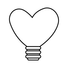 bulb with heart shape