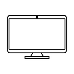 computer desktop isolated icon