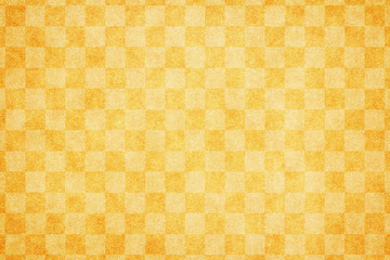 和紙 イエロー 市松模様 春 テクスチャ