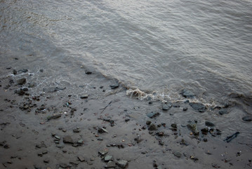 Pebbles on the river bank