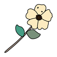 flower with leafs icon