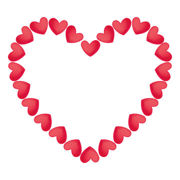 hearts forming a heart