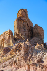 Fototapeta premium Great view to Teide volcano and rocks Garcia Roques. Tenerife. Canary Islands..Spain
