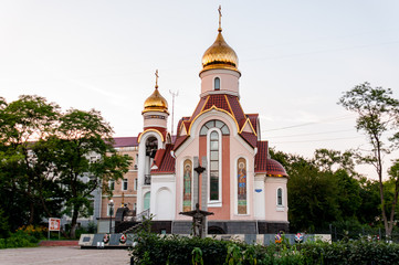 Fototapeta na wymiar Russia, Vladivostok, July, 2018: Church of Holy Blessed Prince Igor of Chernigov