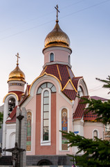 Fototapeta na wymiar Russia, Vladivostok, July, 2018: Church of Holy Blessed Prince Igor of Chernigov