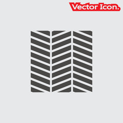 parquet floor icon isolated sign symbol and flat style for app, web and digital design. Vector illustration.